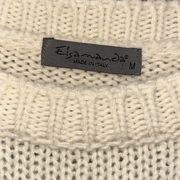 NWOT Elsamanda for Anthropologie Crewneck Dropped Sleeve Striped Sweater - Picture 6 of 12